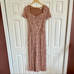 urban outfitters cap sleeve wide leg jumpsuit